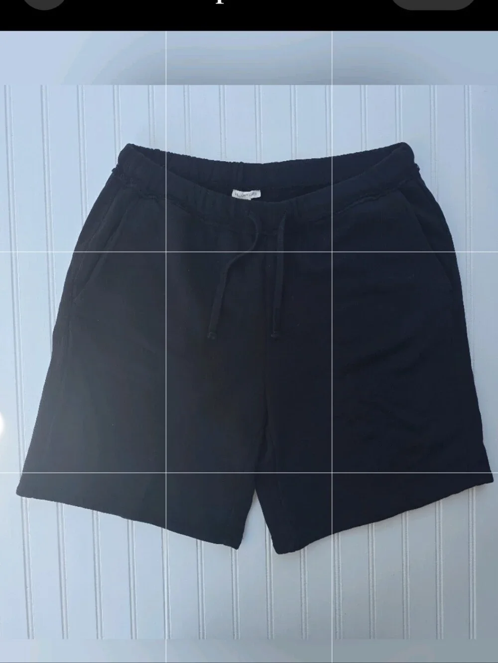 Eileen Fisher Organic Cotton Terry Loungewear Shorts Black Size Large (L/G) I